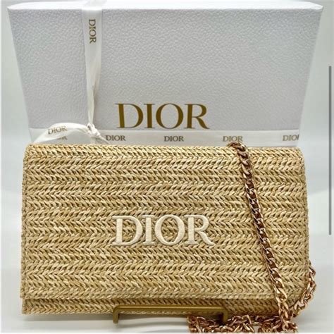 free dior raffia pouch|dior caro cannage pouch.